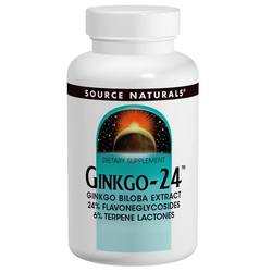 Source Naturals Ginkgo-24 - 120 mg - 60 Tablets