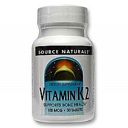 Source Naturals Vitamin K2 - 100 mcg - 30 Tablets