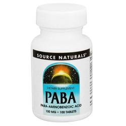 来源天然PABA 100毫克- 100片