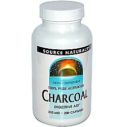 Source Naturals Charcoal 260 mg - 200 Capsules