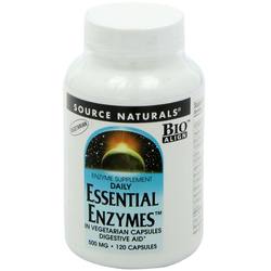 Source Naturals Daily Essential Enzymes, Vegetarian - 500 mg - 120 Vegetarian Capsules