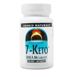 Source Naturals 7 Keto DHEA代谢物-100 mg -60片