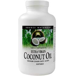 Source Naturals Extra Virgin Coconut Oil - 120 Gels