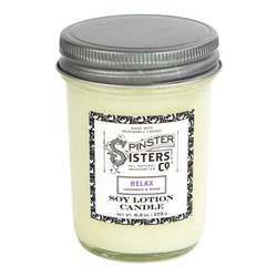 Spinster Sisters Co Lavender Rose Soy Lotion Candle - 6.2 oz (175 g)