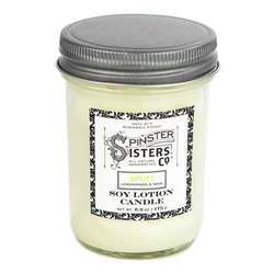 Spinster Sisters Co Lemongrass Sage Soy Lotion Candle - 6.2 oz (175 g)