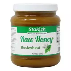 Stakich Enriched Raw Honey, Buckwheat - 5 lb (2268 g)