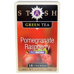 Stash Tea Green Tea, Pomegranate - Raspberry - 18 Bags