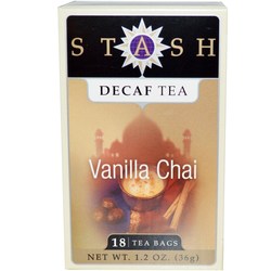 Stash Tea Decaf Tea, Vanilla - Chai - 18 Bags