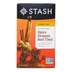 Stash Tea Premium Herbal Tea Spice Dragon Red Chai, Spice Dragon Red Chai - 18 Tea Bags