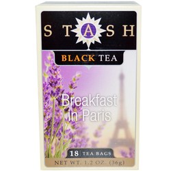 Stash Tea Black Tea, Breakfast Blend - In Paris - 18 Bags
