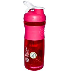 Sundesa Blender Bottle SportMixer, Pink/White - 28 oz