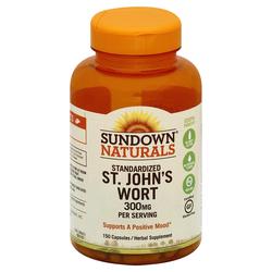 Sundown Naturals Standardized St John's Wort - 300 mg - 150 Capsules