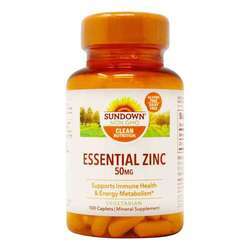 Sundown Naturals Zinc - 50 mg - 100 Caplets