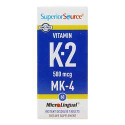 优质来源维生素K2 - 500微克- 60片