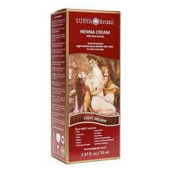 Surya Brasil Henna Cream, Light Brown - 2.3 fl oz