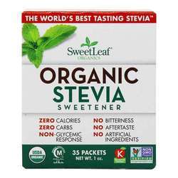 SweetLeaf Stevia Sweetener, Organic - 35 Packets