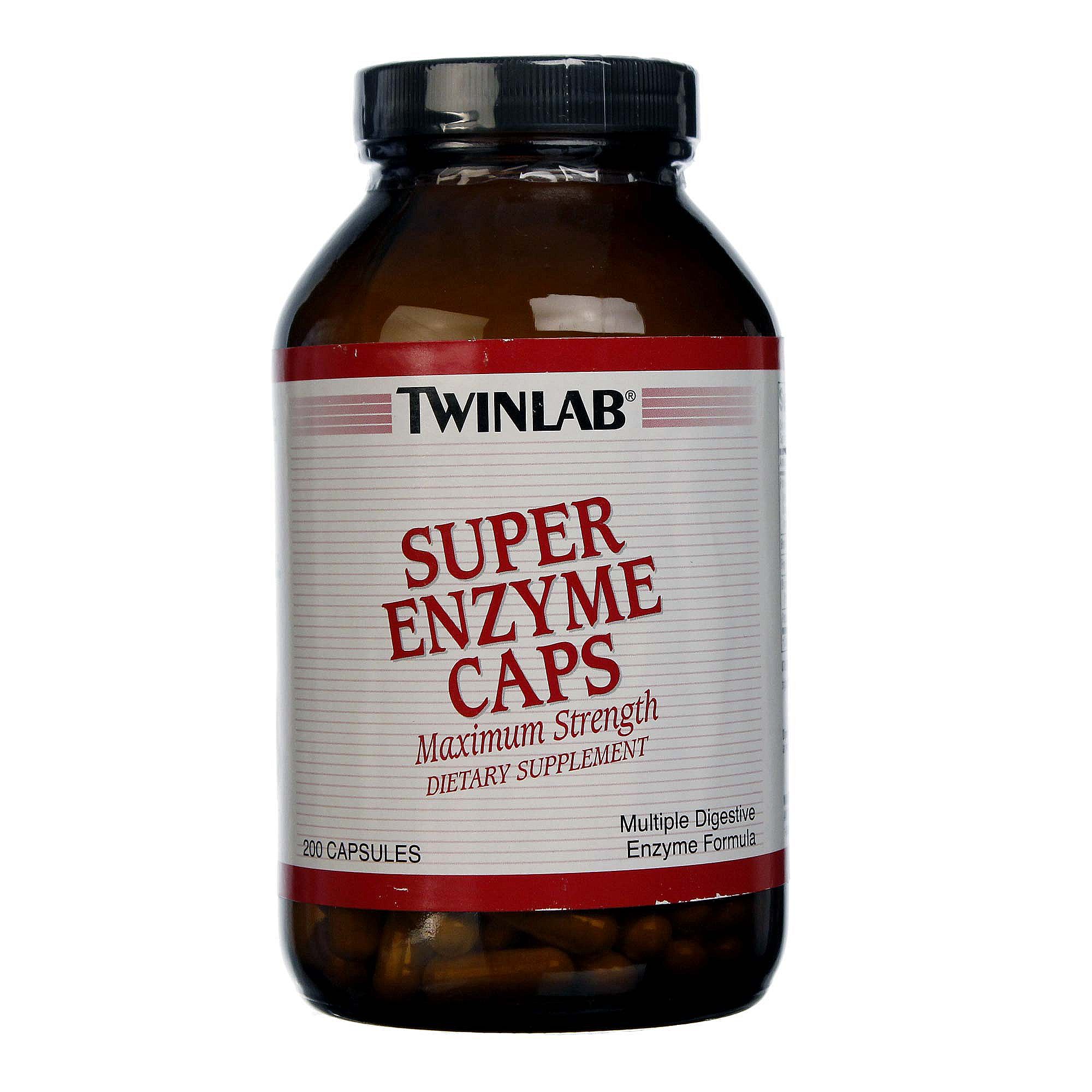 Twinlab Super Enzymes Caps - 200 Caps eVitamins.com