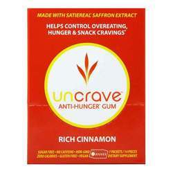 Uncrave Anti Hunger Gum Rich, Cinnamon - 7 Packets / 14 Pieces