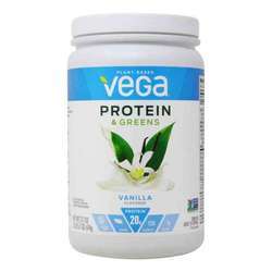 Vega Protein and Greens, Vanilla - 21.7 oz (614 g)