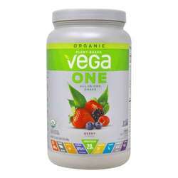 Vega One Organic All-in-One Shake, Berry - 24.3 oz