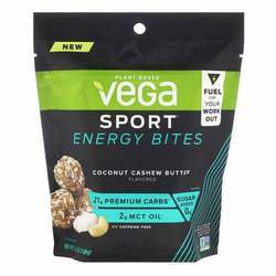 Vega Sport Energy Bites，椰子腰果-5.6盎司（160克）