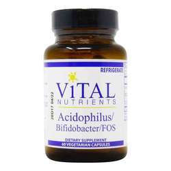 Vital Nutrients AcidophilusBifidoFOS - 60 Vegetarian Capsules