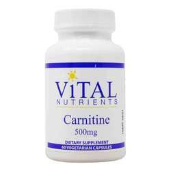 Vital Nutrients Carnitine 500 mg - 60 Vegetarian Capsules