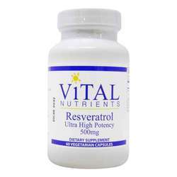Vital Nutrients Resveratrol 500 mg - 60 Vegetarian Capsules