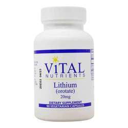 Vital Nutrients Lithium (orotate) 20 mg