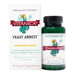 Vitanica Candida Pack - 60 Caps CandidStat & 14 Sups Yeast Arrest