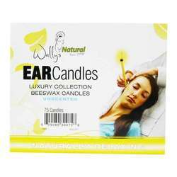 Wally's Luxury Collection Beeswax Ear Candles, Unscented - 75 Candles