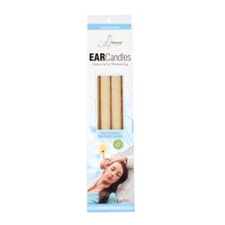 Wally's Spa Collection Soy Blend Ear Candle, Unscented - 4 pack