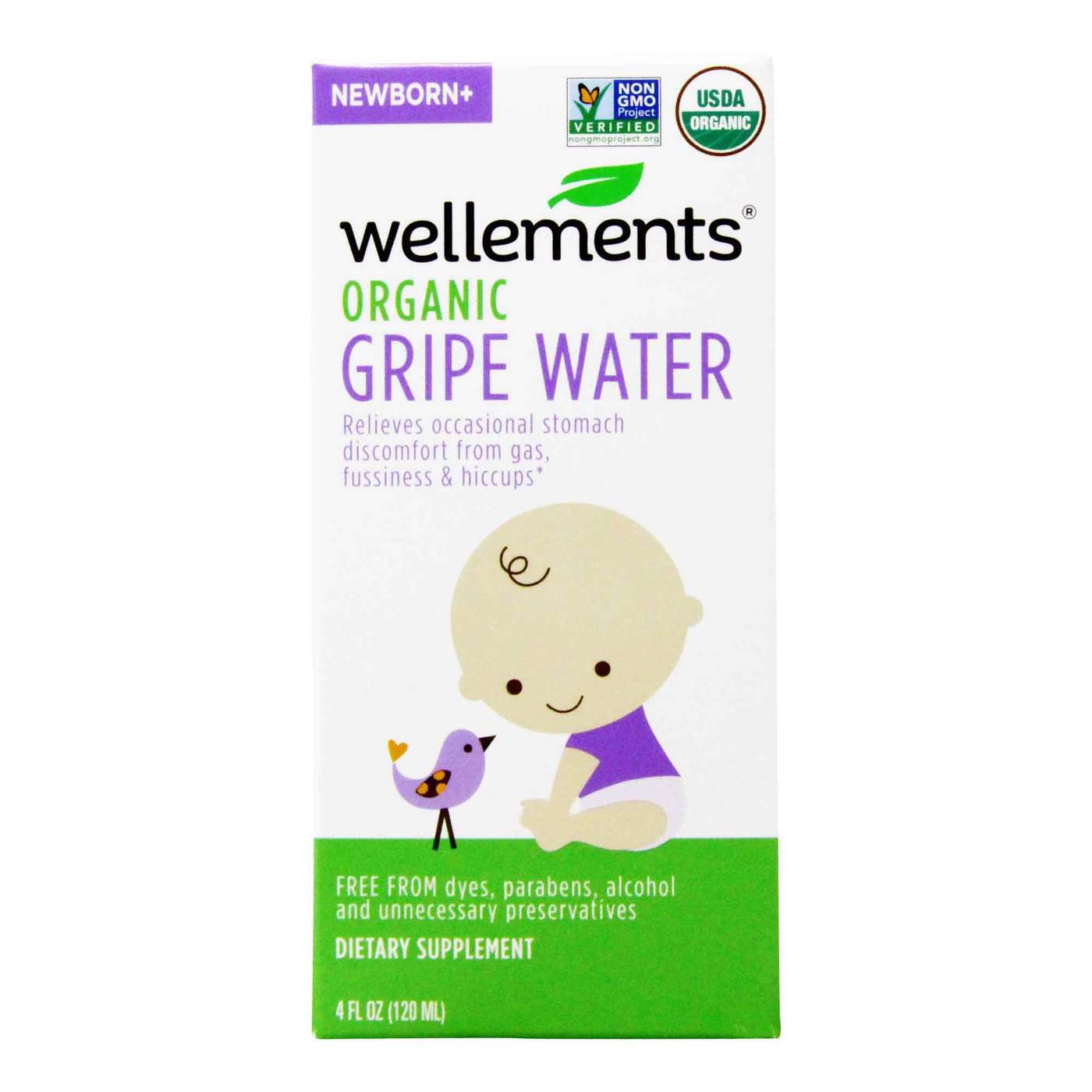 Wellements Organic Gripe Water - 4 fl oz (120 ml) 