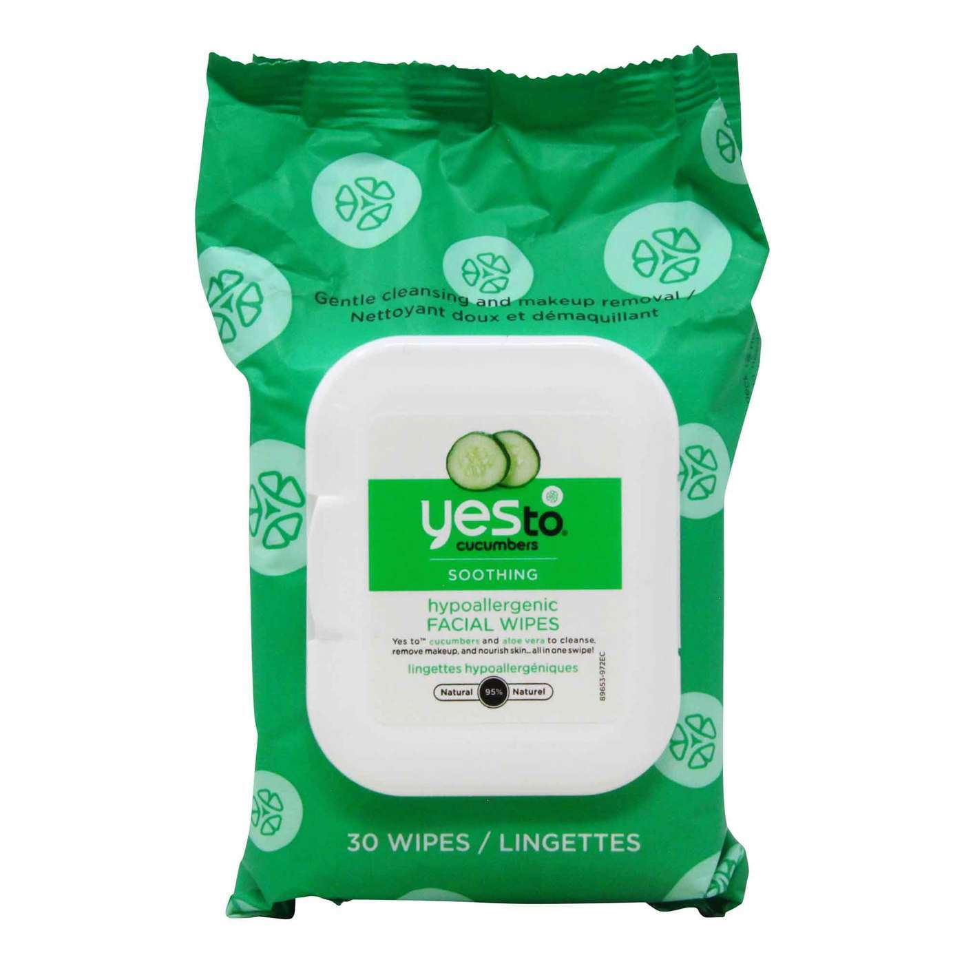 Yes To Cleansing Facial Wipes, Cucumber - 30 wipes - eVitamins.com