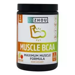 Zhou Muscle BCAA Powder, Tropical Punch - 30 Scoops
