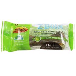 Zuke的Z-Bones天然可食用牙齿咀嚼，干净的苹果脆- 18大咀嚼