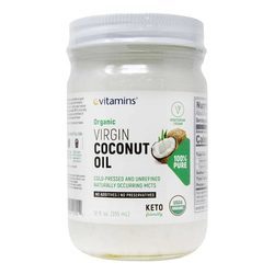 eVitamins Organic Virgin Cold Pressed Coconut Oil - 12 fl oz (355 ml)