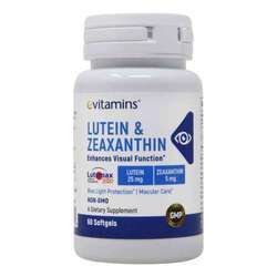 eVitamins Lutein Zeaxanthin - 60 Softgels